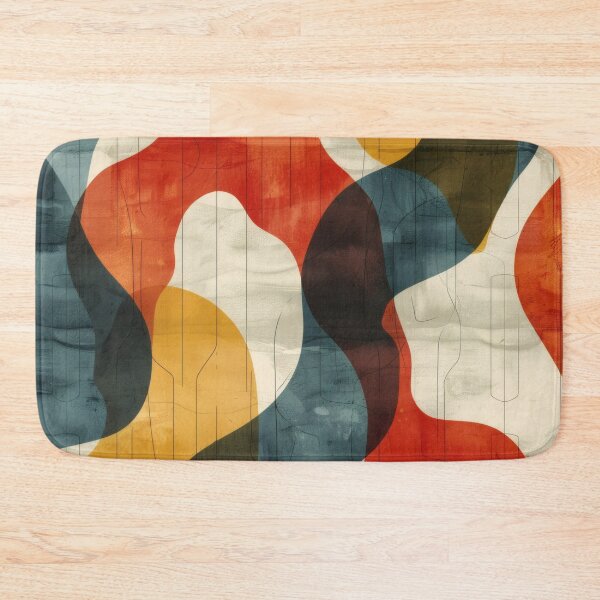 Item preview, Mid Century Modern Wall Art | Organic Abstract Shapes | Earthy Minimalist Geometric Poster designed and sold by GrinGalore.
