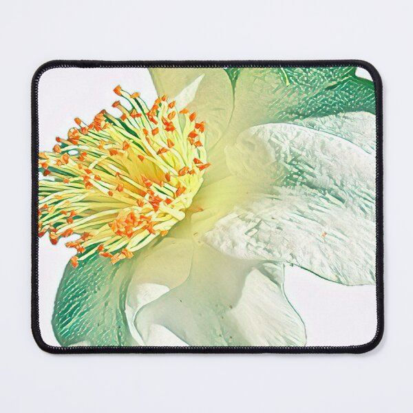 Item preview, Impressionist White Camellia Flower Digital Painting Art designed and sold by BalkanBloom.