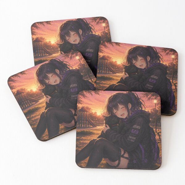 Item preview, Copy of Koshin & Kuroneko -Evening at the Park- designed and sold by KOSHIN-NO-KAZE.