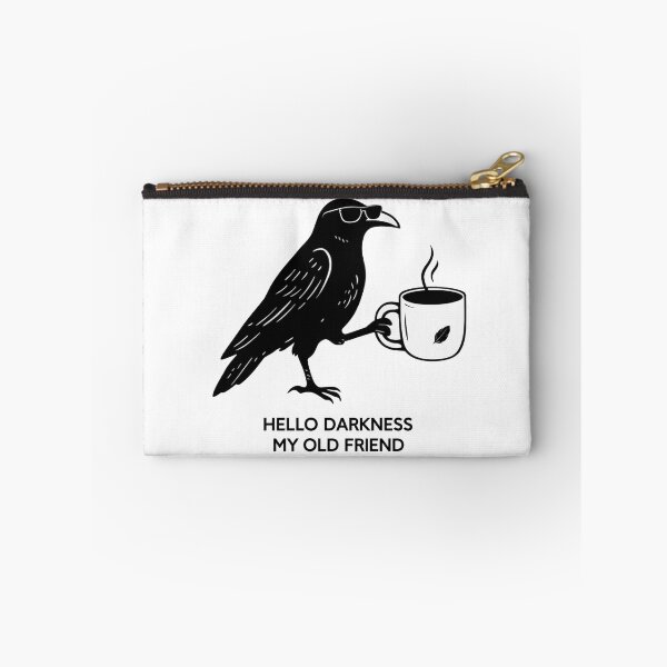 Item preview, Hello Darkness My Old Friend Darkness Raven Crow Coffee designed and sold by Mavie Bloom.