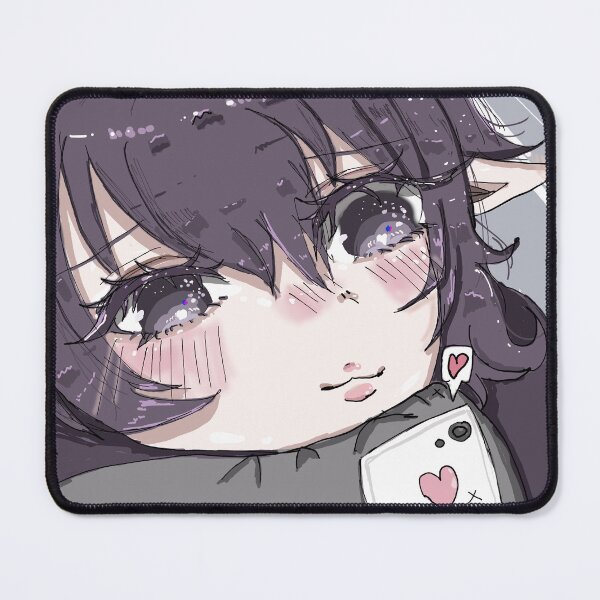Item preview, girl with purple hair texting (anime) designed and sold by MysticRacoon6.
