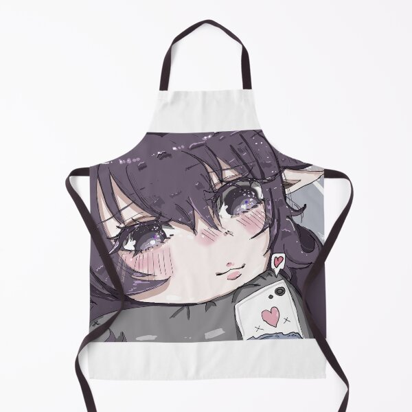 Item preview, girl with purple hair texting (anime) designed and sold by MysticRacoon6.