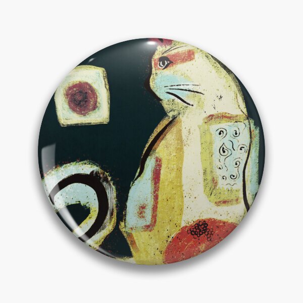 Item preview, Retro Abstract Cat Art Print Trev designed and sold by Chatula Print Studio.