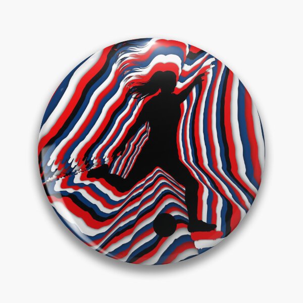 Item preview,  Echoing Strike Female Silhouette Football Art designed and sold by BlackthornDsign.