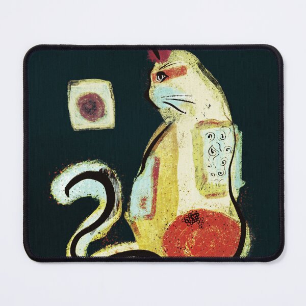 Item preview, Retro Abstract Cat Art Print Trev designed and sold by The Groove Garden.
