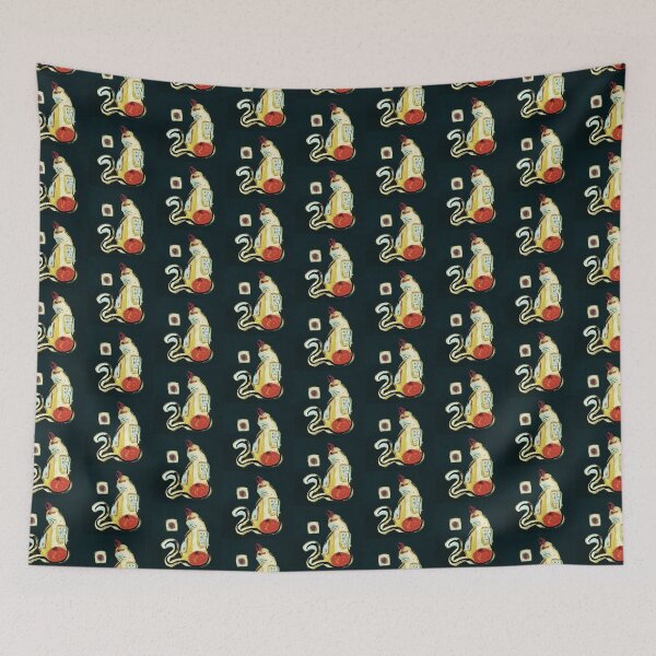 Item preview, Retro Abstract Cat Art Print Trev designed and sold by The Groove Garden.