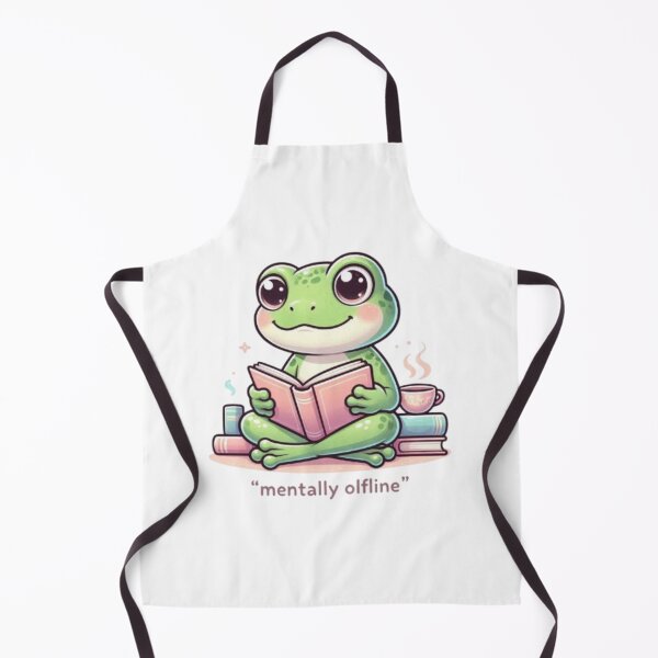Item preview, Mentally Offline Frog | Cozy Book Lover Aesthetic designed and sold by vigzhifushions.