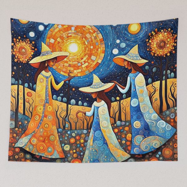 Item preview, The Sister Witches gather designed and sold by George Hutton Hunter.