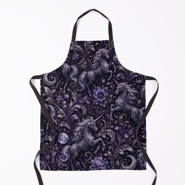 Item preview, Dark Unicorn Moon Floral Pattern designed and sold by Rui Huang.