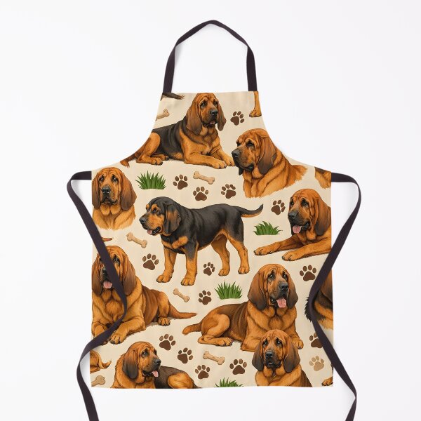Item preview, Bloodhound Dog Lover Seamless Pattern designed and sold by blankTeeShirt.