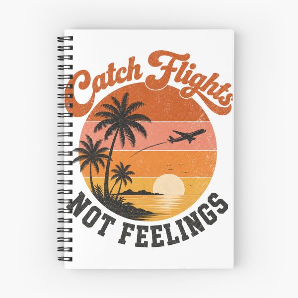 Item preview, Catch Flights Not Feelings | Funny Wanderlust Travel Lover Shirt designed and sold by rushaib.