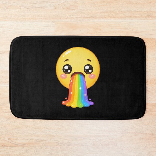 Artikelvorschau, Cute Kawaii Emoji Puking Rainbow entworfen und verkauft von Seculinator.