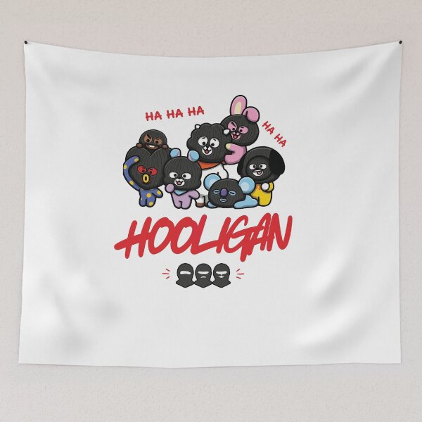 Item preview, BTS Hooligan Mascot Graphic Tee, BT21 Kpop Shirt, Funny Army Fan Art Merch, Comfort Colors Shirt designed and sold by BerryHand.