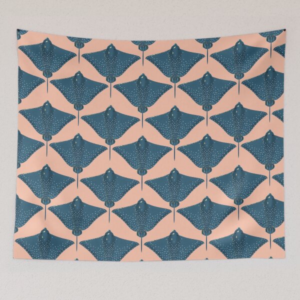 Item preview, Ocean Life Coastal Pattern Collection | Seahorses, Stingrays, Tropical Fish & Shrimp | Nautical Marine Surface Pattern Designs designed and sold by VirtuallyCreativ .