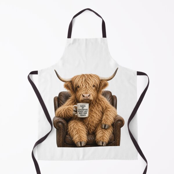 Item preview, Cancel My Subscription Because I Don't Need Your Issues Highland Cow designed and sold by HippyRikky.