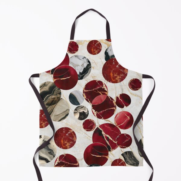 Item preview, Burgundy Marble Polka Dot Pattern | Gold Abstract Design designed and sold by imaniko.