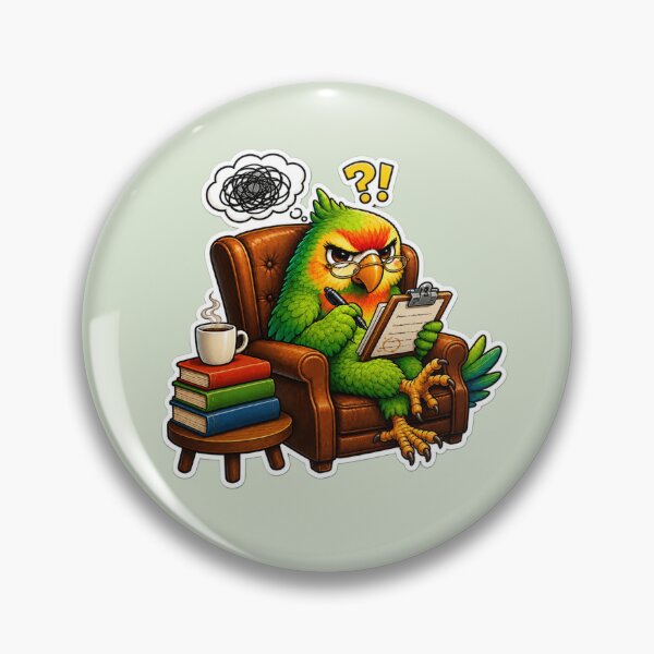 Item preview, Curious Parrot At Work designed and sold by Safe Haven Pets.
