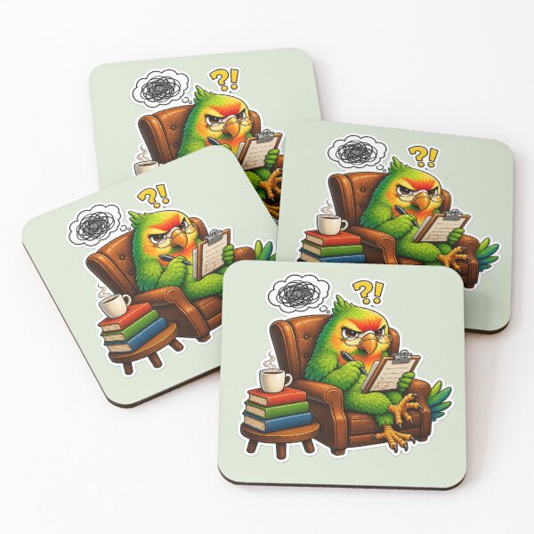 Item preview, Curious Parrot At Work designed and sold by Safe Haven Pets.