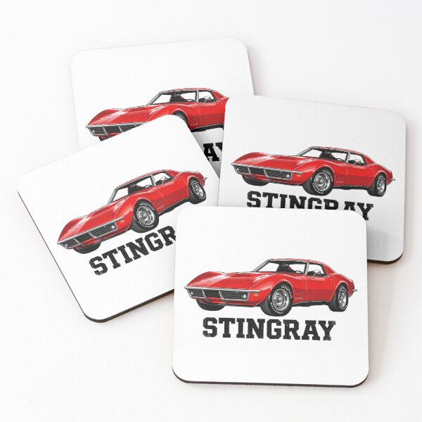 Item preview, C3 Stingray Classic Red Coupe Weathered Block Text designed and sold by Off-Road-Zone.