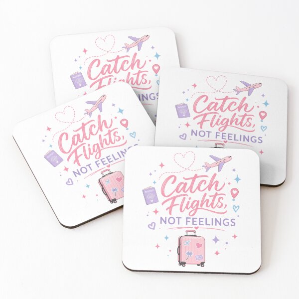 Item preview, Catch Flights Not Feelings | Funny Wanderlust Travel Lover Shirt designed and sold by rushaib.