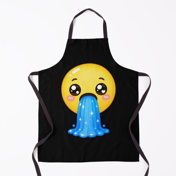 Item preview, Cute Kawaii Emoji Puking Blue Slime designed and sold by Seculinator.