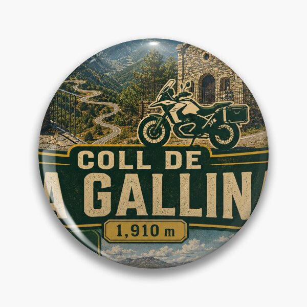 Item preview, Coll de la Gallina - Andorra Spain Sticker designed and sold by Collect the Roads.