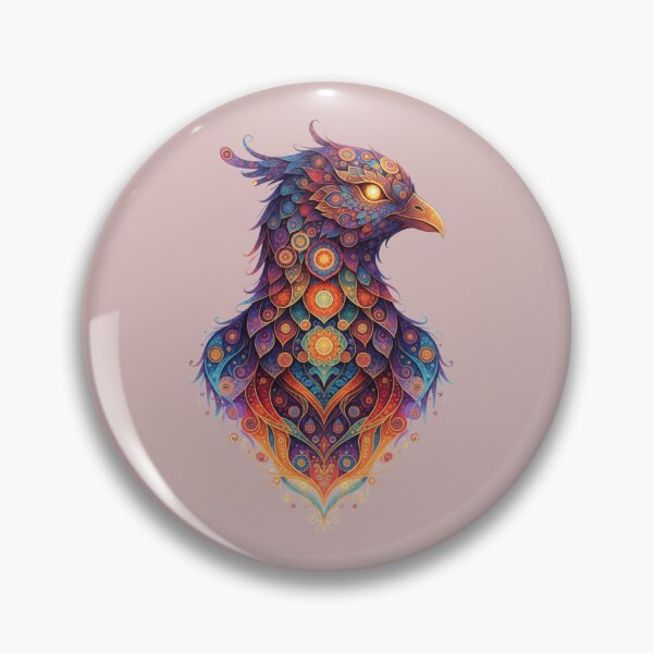 Item preview, Ornate Phoenix Mandala Mythical Bird Illustration designed and sold by Exquisite Design Studio „Paculówka”.