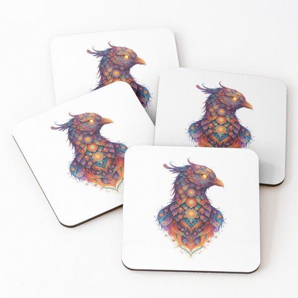 Item preview, Ornate Phoenix Mandala Mythical Bird Illustration designed and sold by Exquisite Design Studio „Paculówka”.