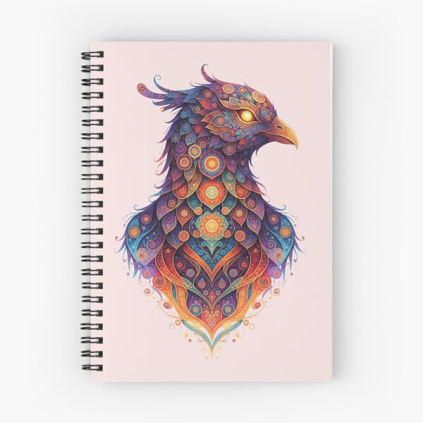 Item preview, Ornate Phoenix Mandala Mythical Bird Illustration designed and sold by Exquisite Design Studio „Paculówka”.