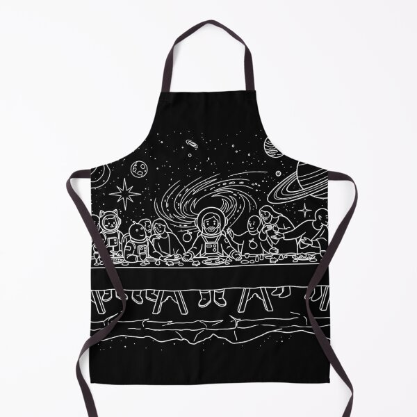 Item preview, Cosmic Last Supper Space Astronaut Line Art Illustration designed and sold by Blupunk.