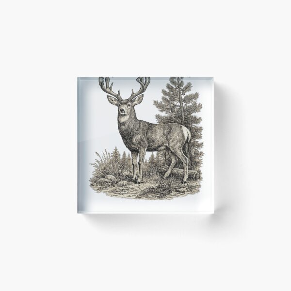 Item preview, Mule Deer Buck designed and sold by KrungiT Design .