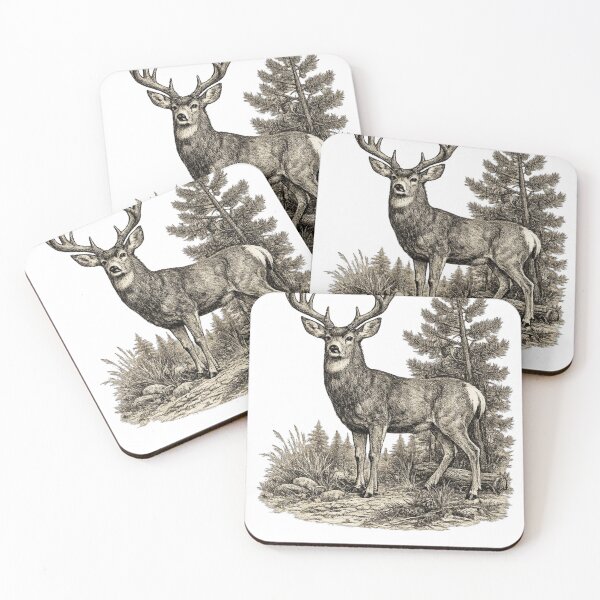 Item preview, Mule Deer Buck designed and sold by KrungiT Design .