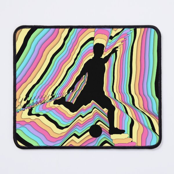 Item preview, Echoes of the Strike Male Silhouette Football Art designed and sold by BlackthornDsign.