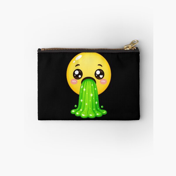 Item preview, Cute Kawaii Emoji Puking Green Slime designed and sold by Seculinator.