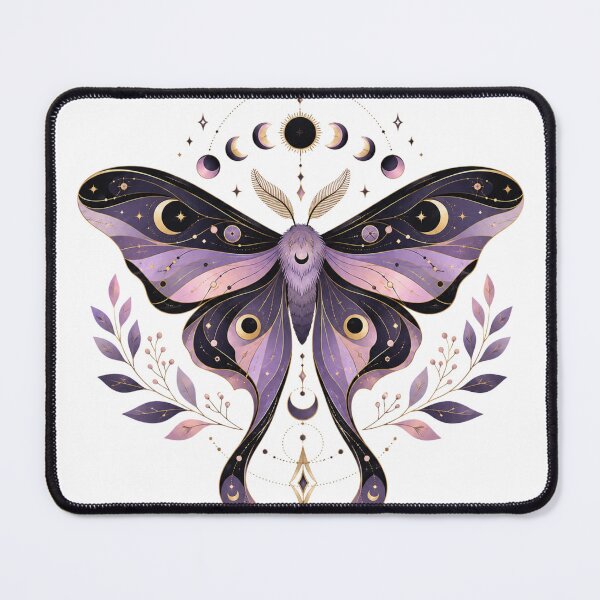 Item preview, Mystical Cosmic Moth Moon Phase Sticker designed and sold by ModernMoodCo.