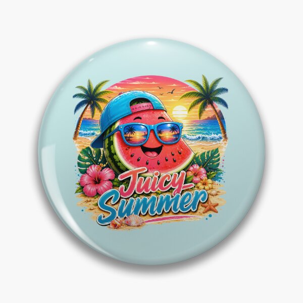 Item preview, Juicy Summer – Cute Watermelon Beach Sunset Vacation T-Shirt designed and sold by Aimetoi.