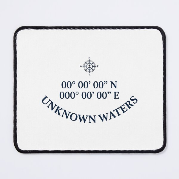 Item preview, Unknown Waters Nautical Coordinates Design designed and sold by vybrex ©.