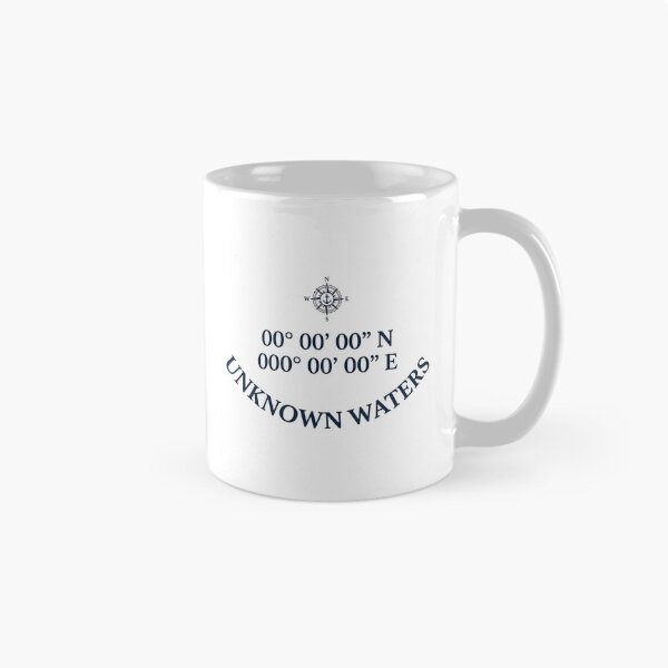 Item preview, Unknown Waters Nautical Coordinates Design designed and sold by vybrex ©.