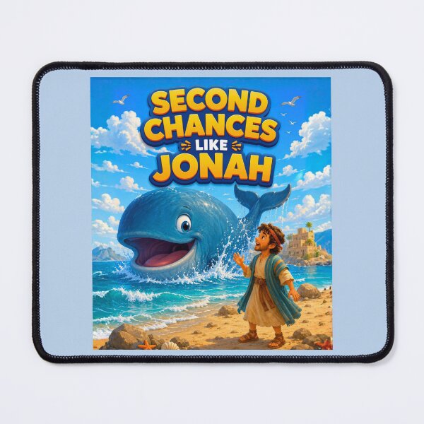 Item preview, Second Chances Like Jonah | Christian Kids Bible Hero Cartoon Design designed and sold by Dexters Inspiring Creations.