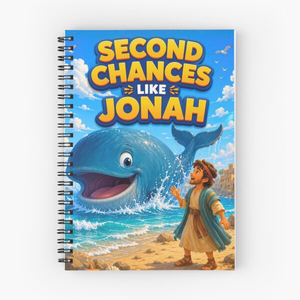 Item preview, Second Chances Like Jonah | Christian Kids Bible Hero Cartoon Design designed and sold by Dexters Inspiring Creations.