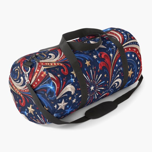 Item preview, Patriotic Stars Fireworks Swirl Pattern designed and sold by Rui Huang.