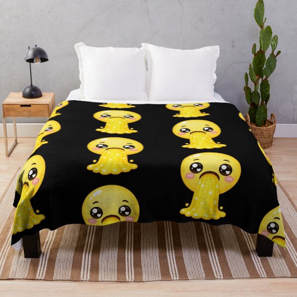 Item preview, Cute Kawaii Emoji Puking Yellow Slime designed and sold by Seculinator.