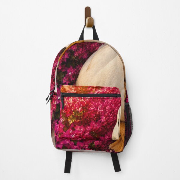 Item preview, White Duck Among Vibrant Pink Blossoms designed and sold by Pure Craft.