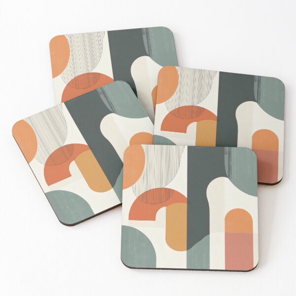 Item preview, Organic Abstract Shapes Wall Art | Minimalist Earthy Geometric Poster | Modern Interior Decor designed and sold by GrinGalore.