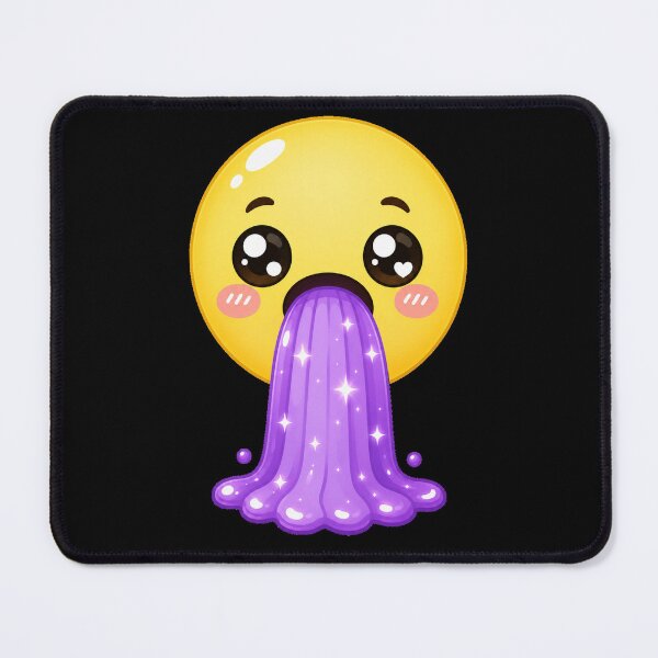 Item preview, Cute Kawaii Emoji Puking Purple Slime designed and sold by Seculinator.