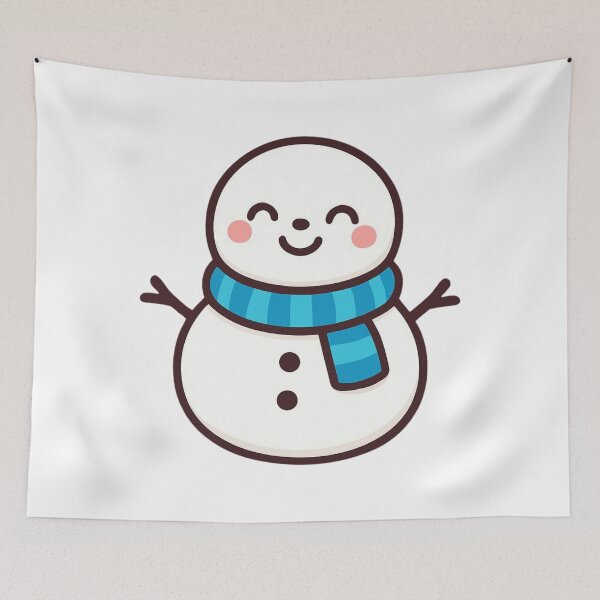 Item preview, Happy Snowman - Winter Holiday Sticker designed and sold by foryouandyours.