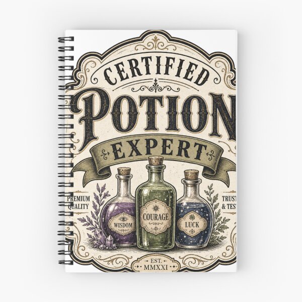 Item preview, Certified Potion Expert | Magical Wizard Brewing Fantasy Shirt designed and sold by rushaib.