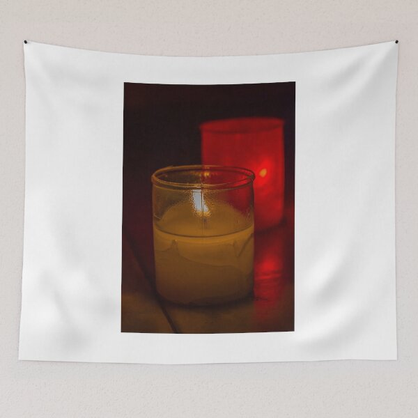Item preview, Warm Votive Candle Glow In Glass With Red Candlelight Reflection For Moody Ambiance designed and sold by Nmallia.