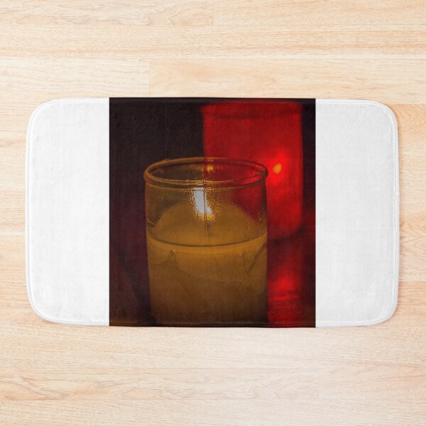 Item preview, Warm Votive Candle Glow In Glass With Red Candlelight Reflection For Moody Ambiance designed and sold by Nmallia.