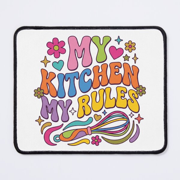 Item preview, My Kitchen My Rules Groovy designed and sold by Soren Graft.